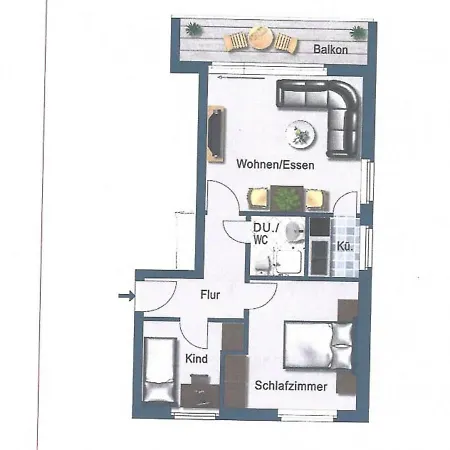 Toern 33 Apartment Busum